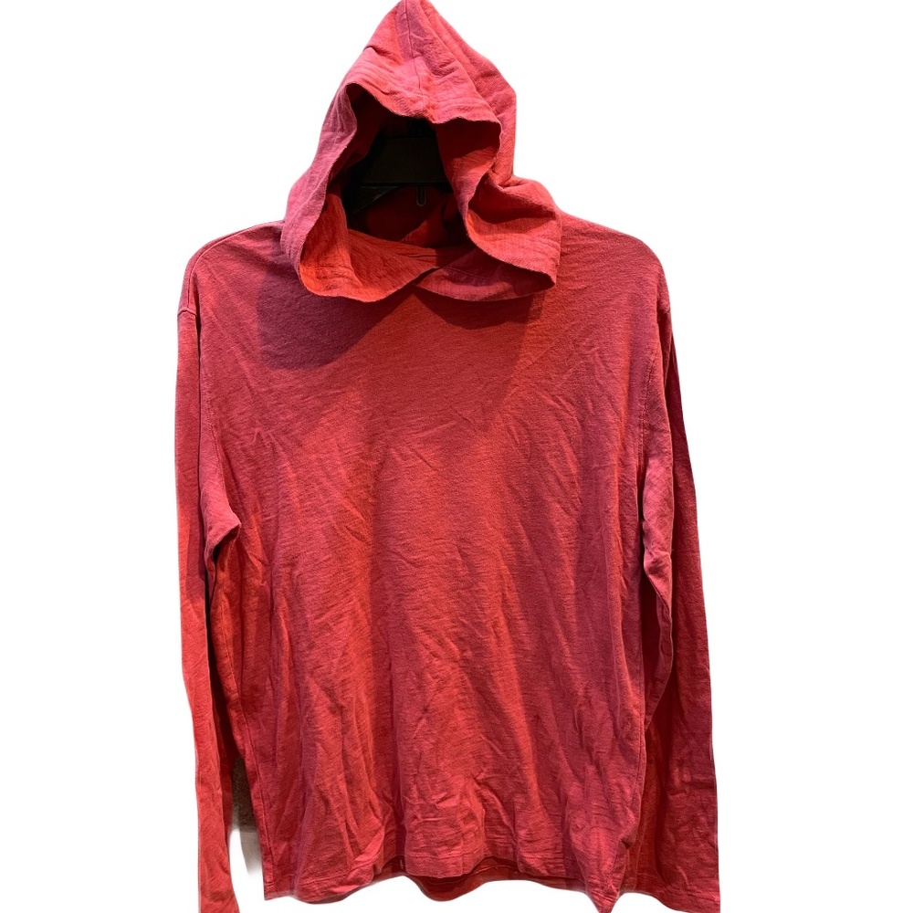 ❤️ GAP MENS LONG SLEEVE RED HOODIE TEE SHIRT SIZE SMALL NEW